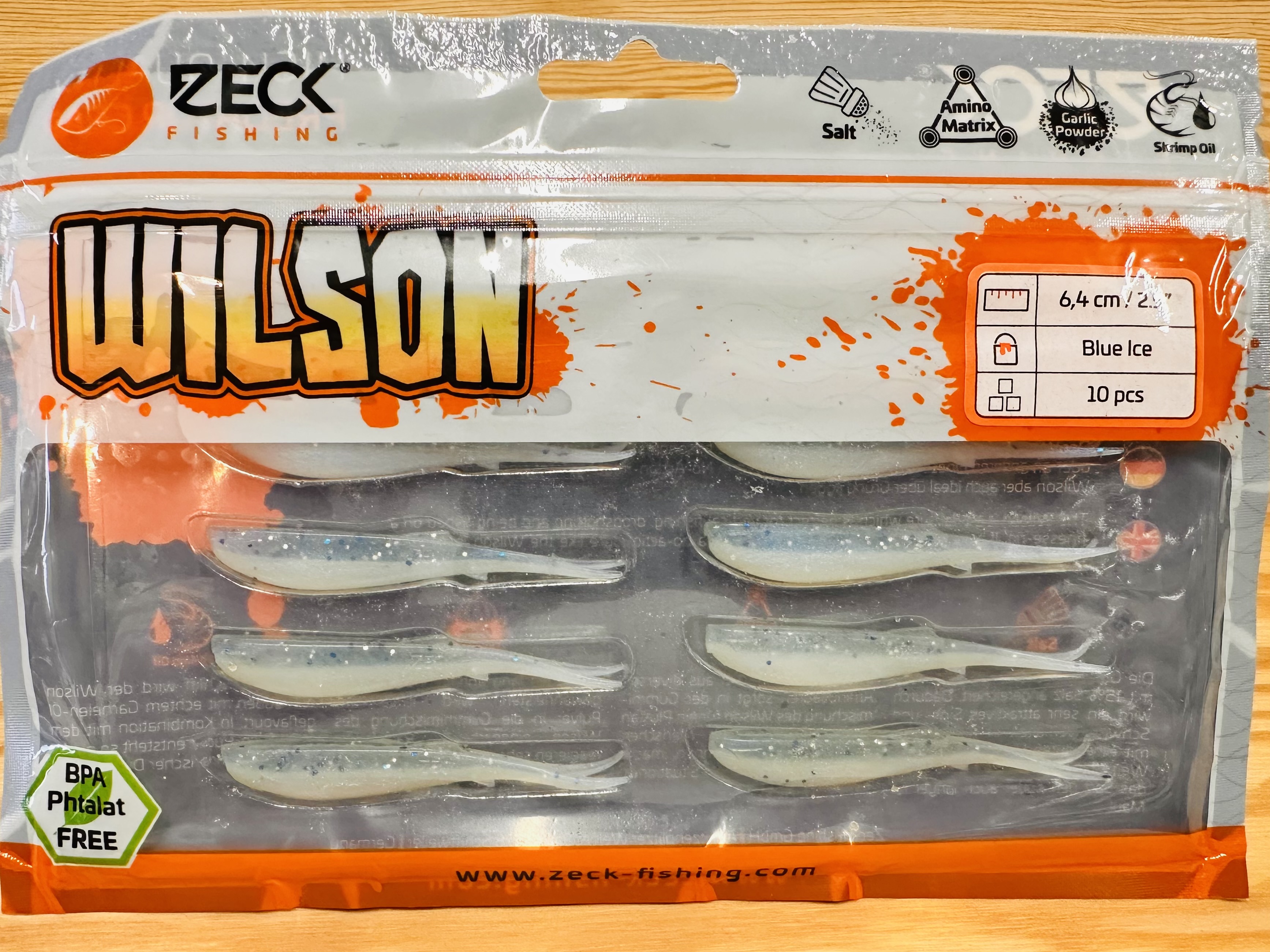 ZECK GUMOVÉ NÁSTRAHY WILSON 2,5" / BLUE ICE / 6,4 cm / 10 ks