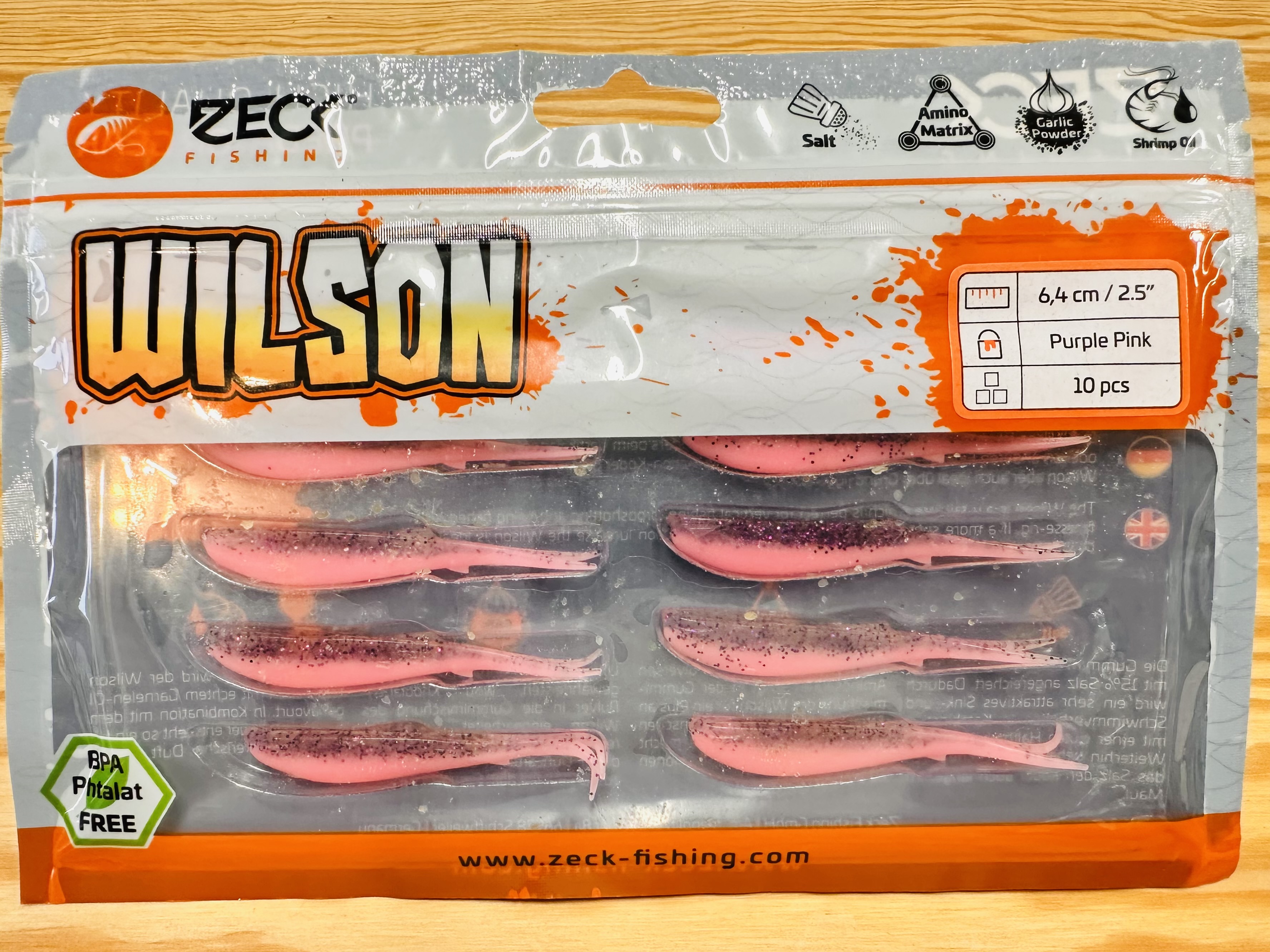 ZECK GUMOVÉ NÁSTRAHY WILSON 2,5" / PURPLE PINK / 6,4 cm / 10 ks