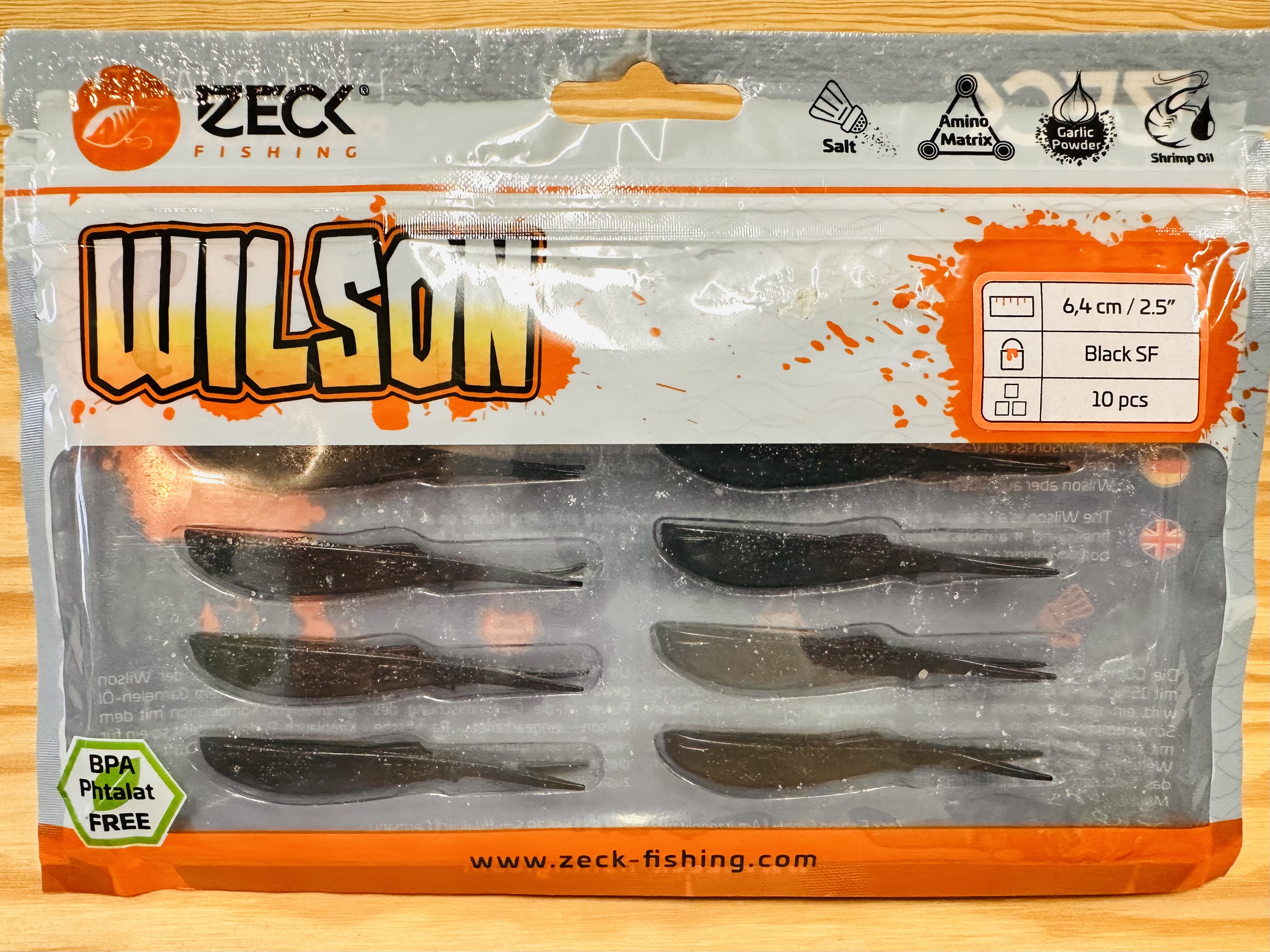 ZECK GUMOVÉ NÁSTRAHY WILSON 2,5" / BLACK SF / 6,4 cm / 10 ks