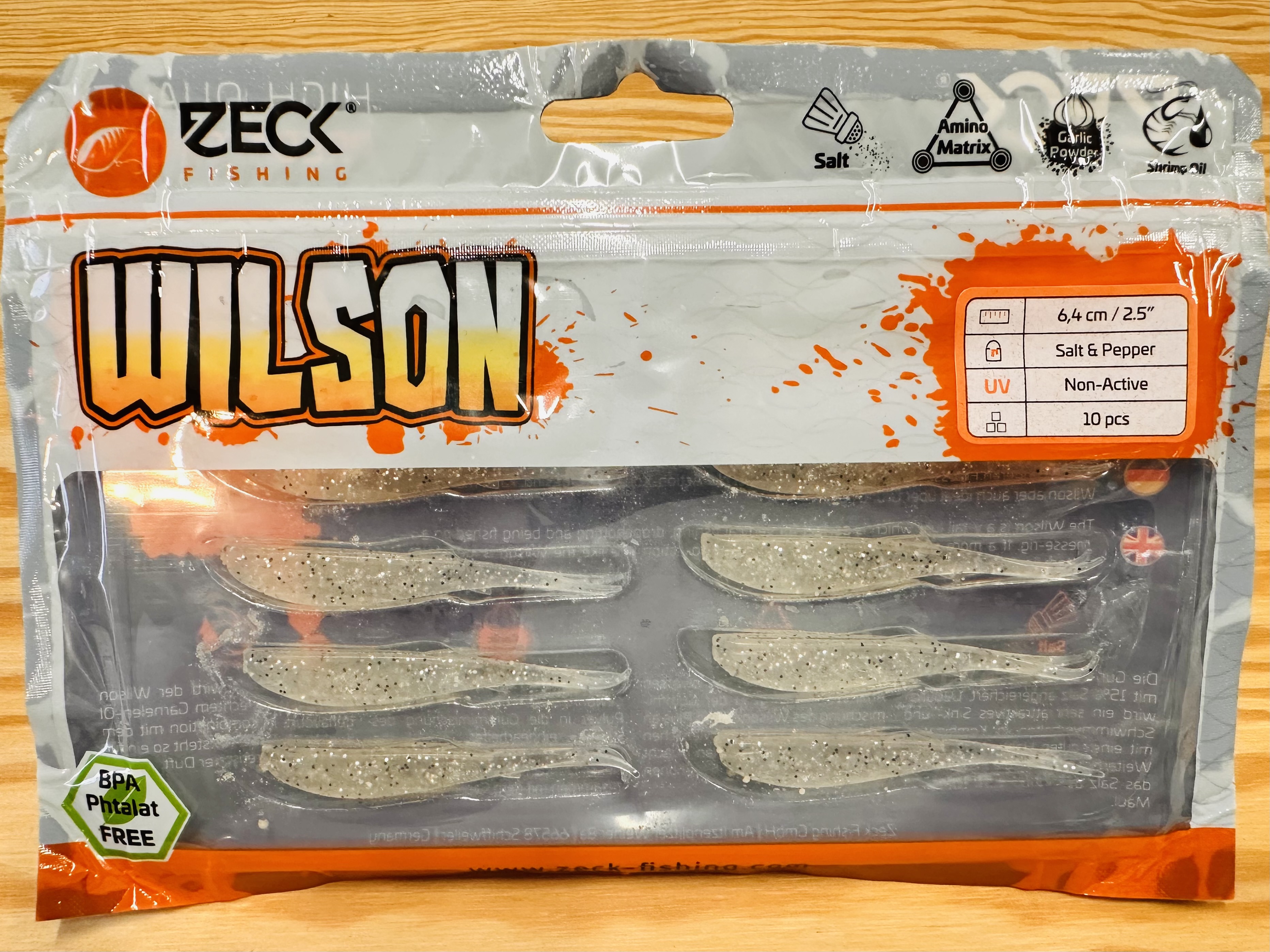 ZECK GUMOVÉ NÁSTRAHY WILSON 2,5" / SALT A PEPPER / 6,4 cm / 10 ks