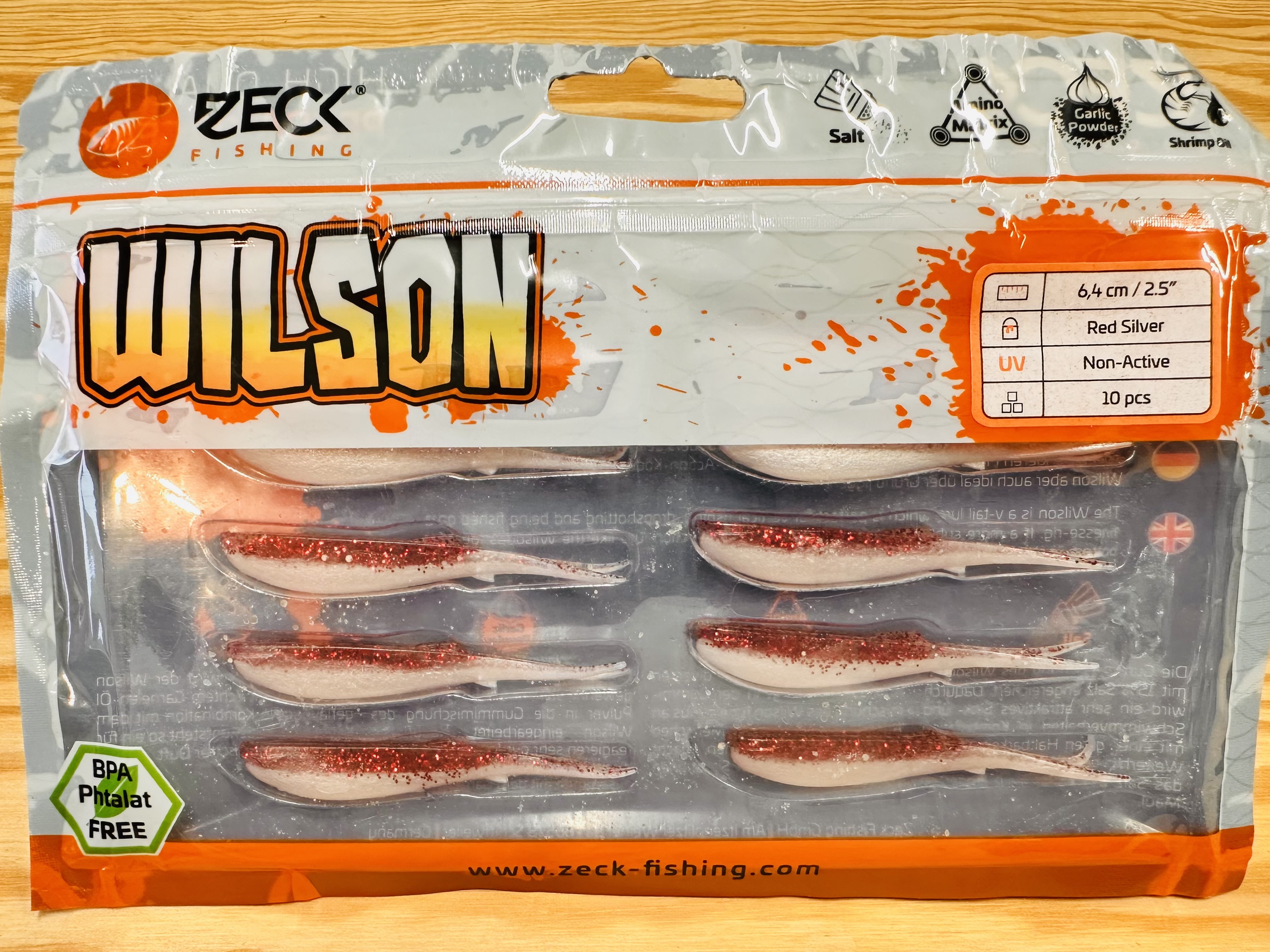 ZECK GUMOVÉ NÁSTRAHY WILSON 2,5" / RED SILVER / 6,4 cm / 10 ks
