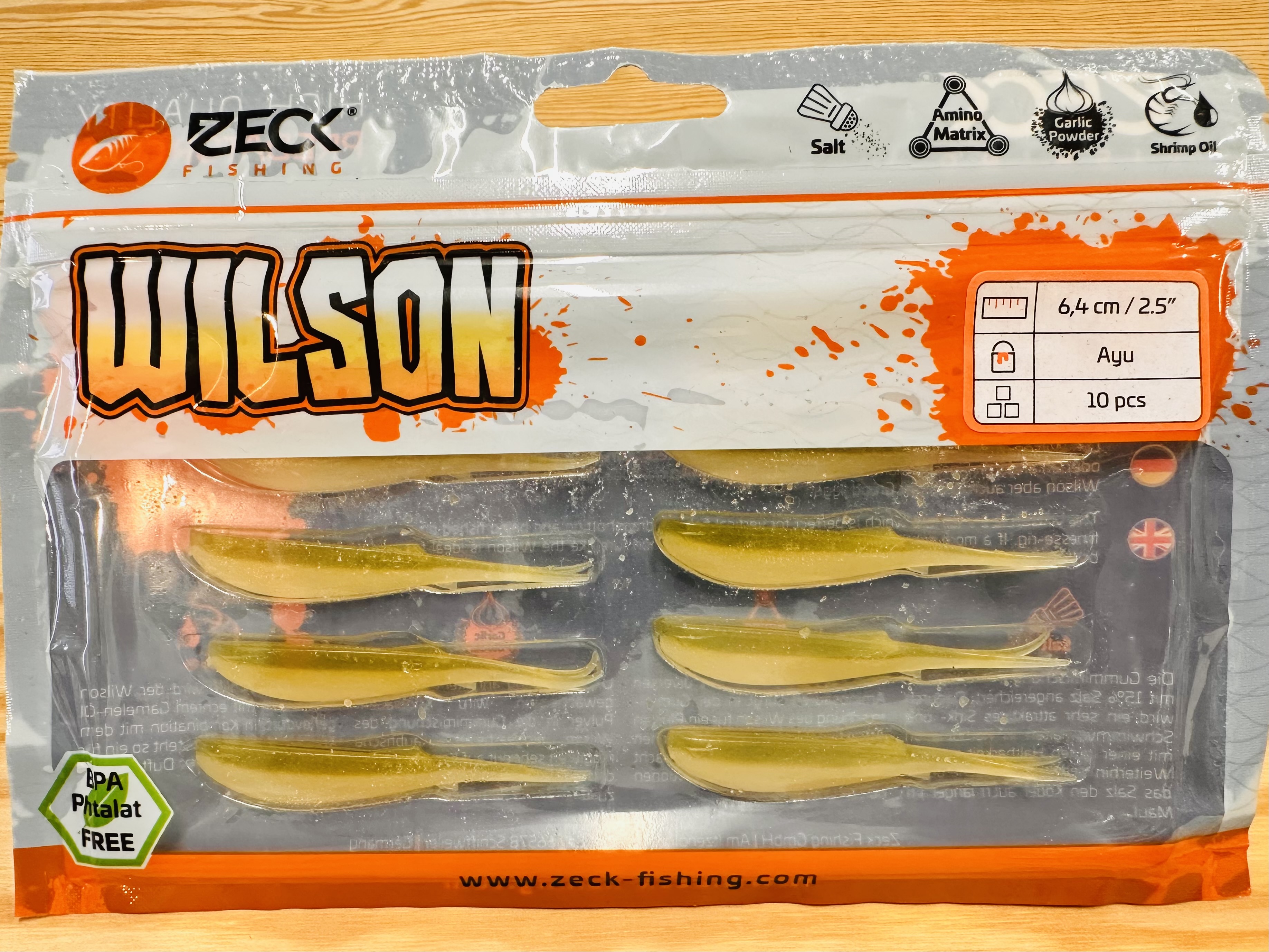 ZECK GUMOVÉ NÁSTRAHY WILSON 2,5" / AYU / 6,4 cm / 10 ks
