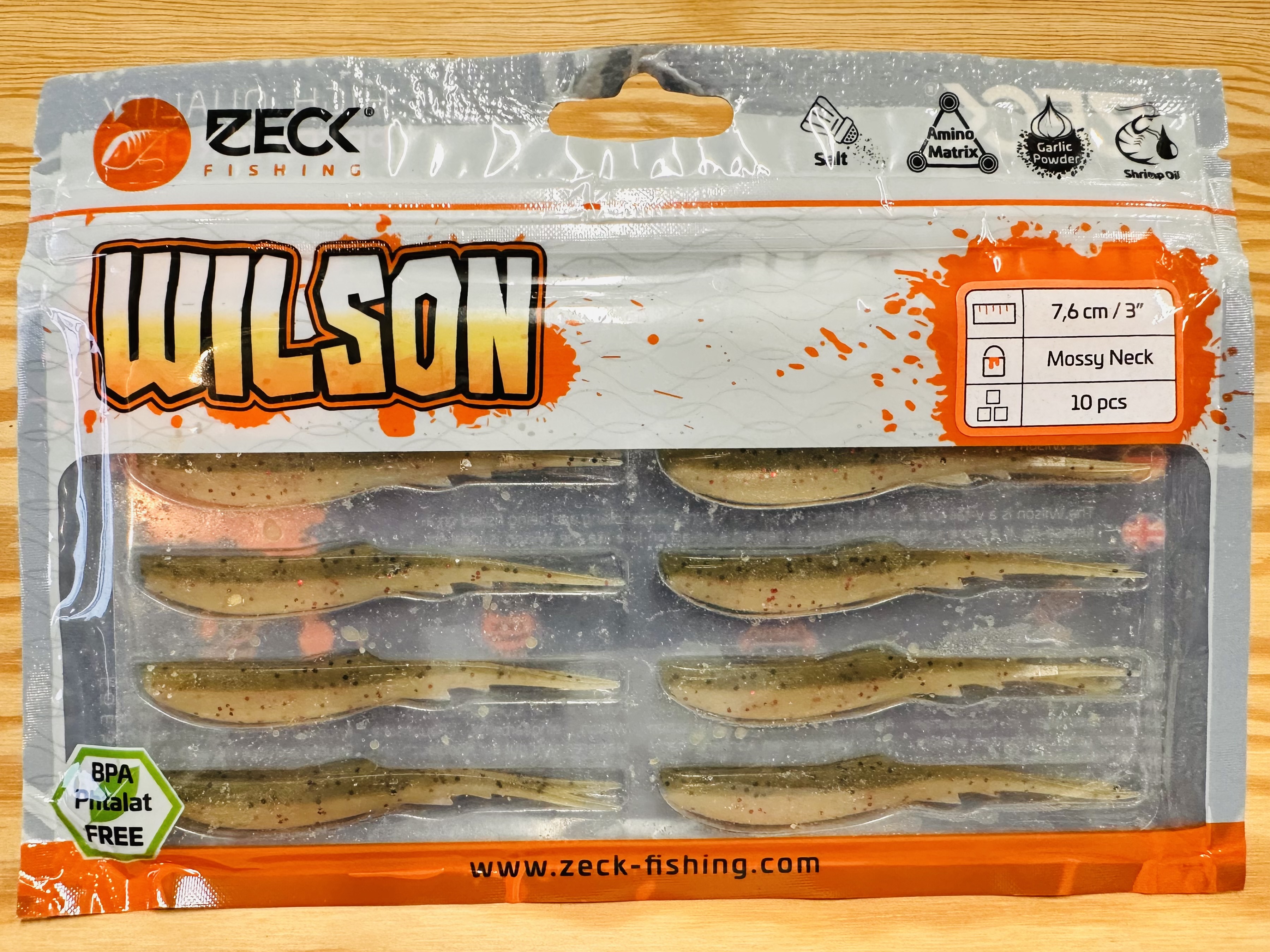 ZECK GUMOVÉ NÁSTRAHY WILSON 3" / MOOSY NECK / 7,6 cm / 10 ks