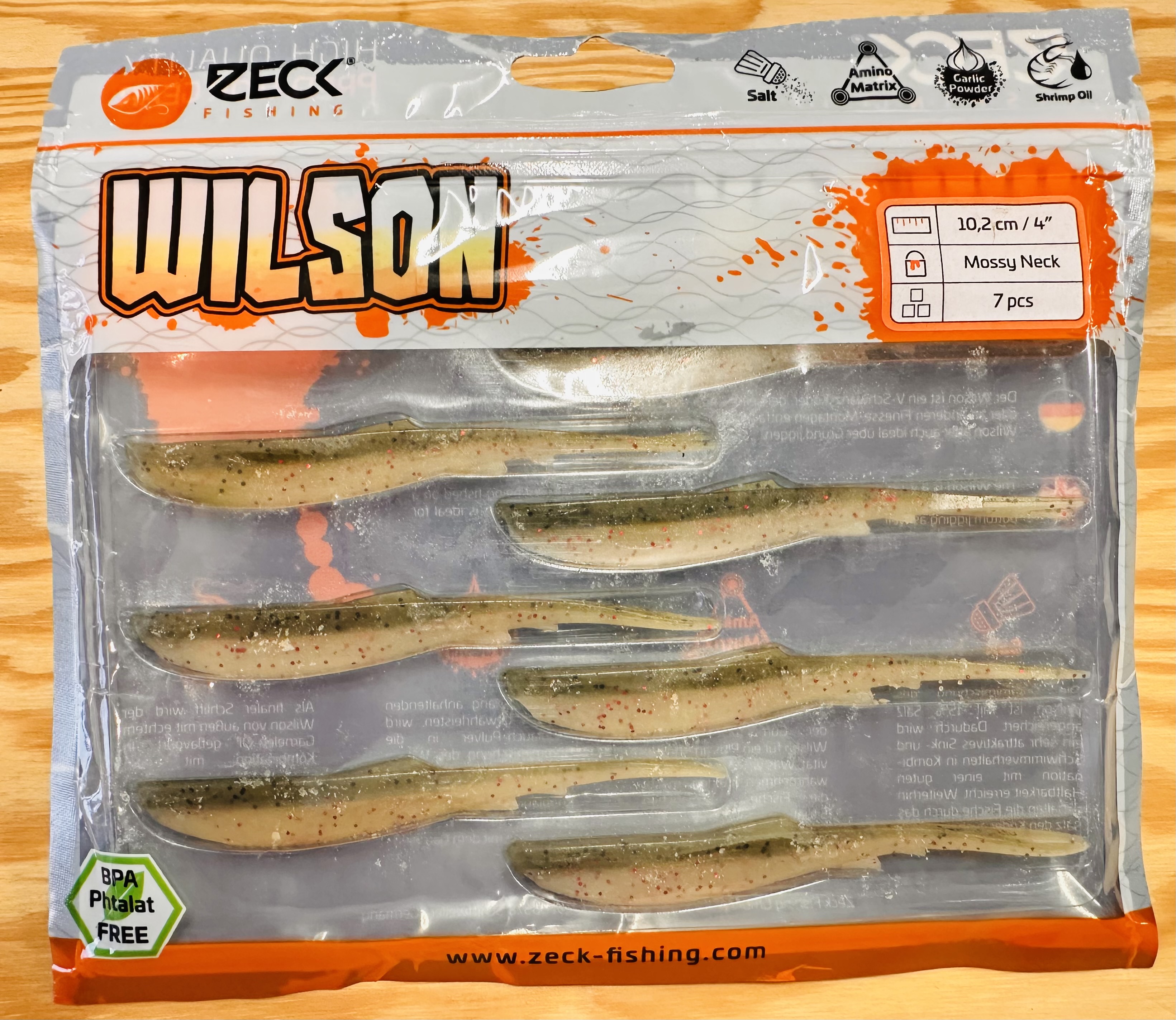 ZECK GUMOVÉ NÁSTRAHY WILSON 4" / MOOSY NECK / 10,2 cm / 7 ks