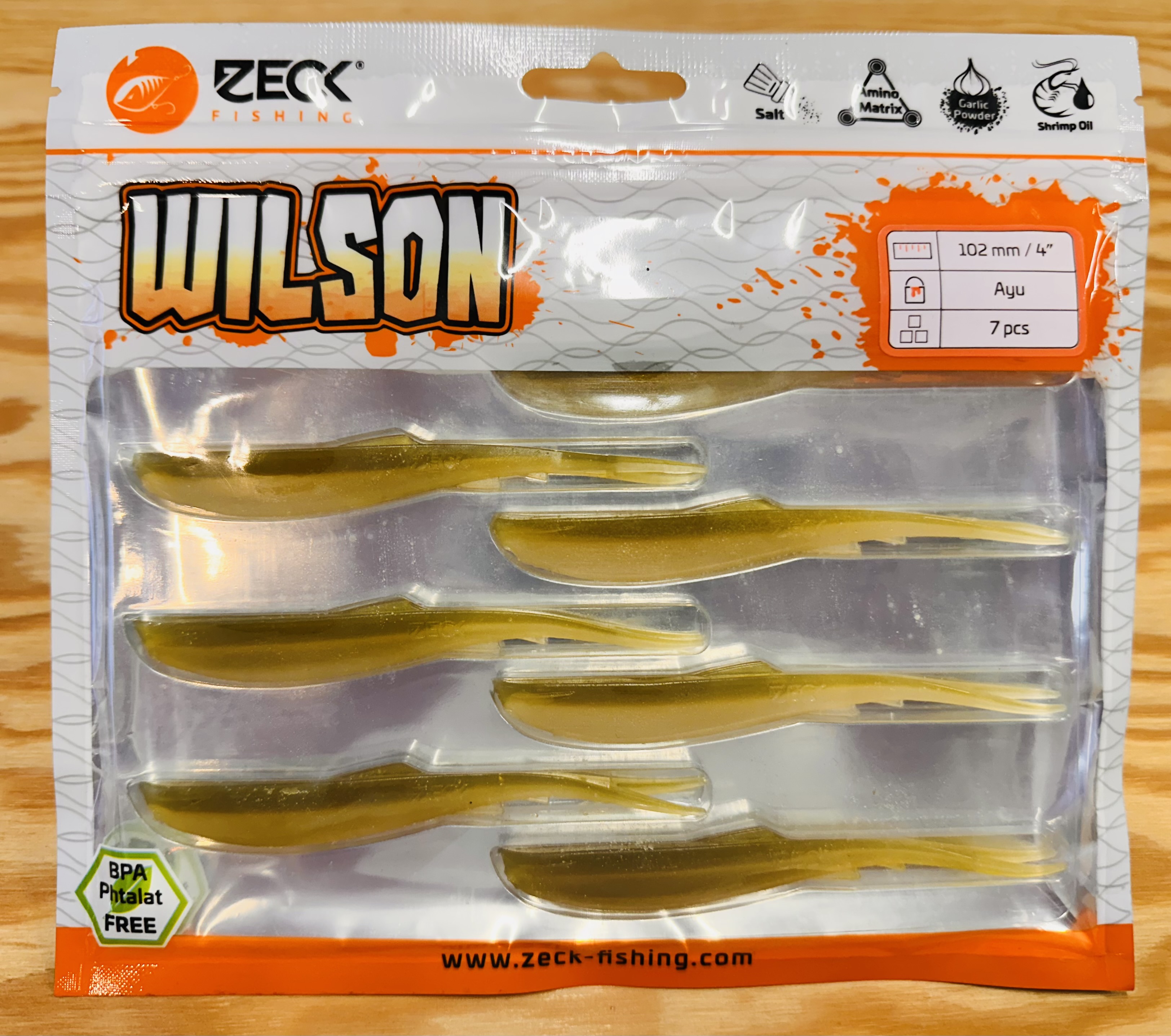ZECK GUMOVÉ NÁSTRAHY WILSON 4" / AYU / 10,2 cm / 7 ks