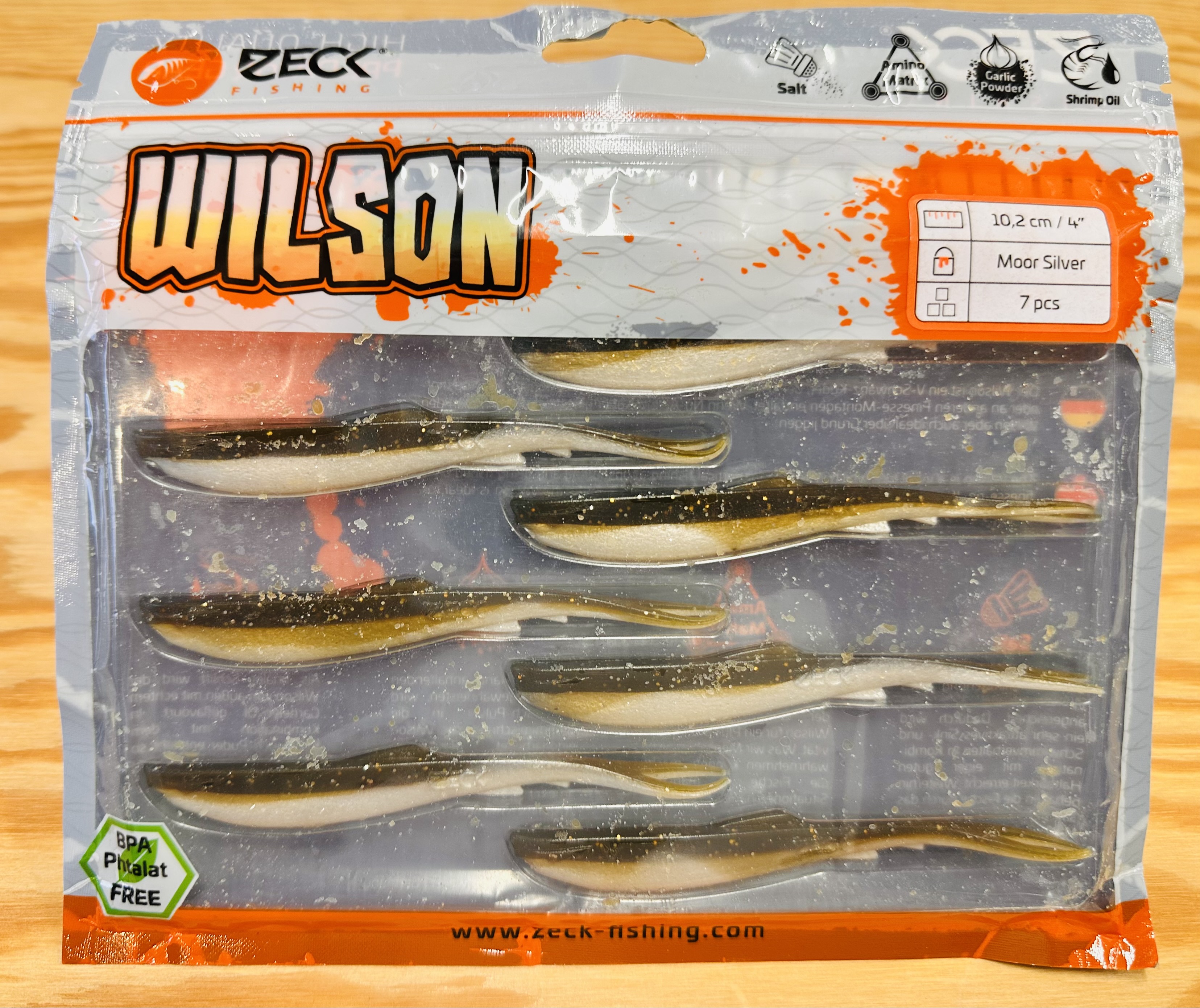 ZECK GUMOVÉ NÁSTRAHY WILSON 4" / MOOR SILVER / 10,2 cm / 7 ks