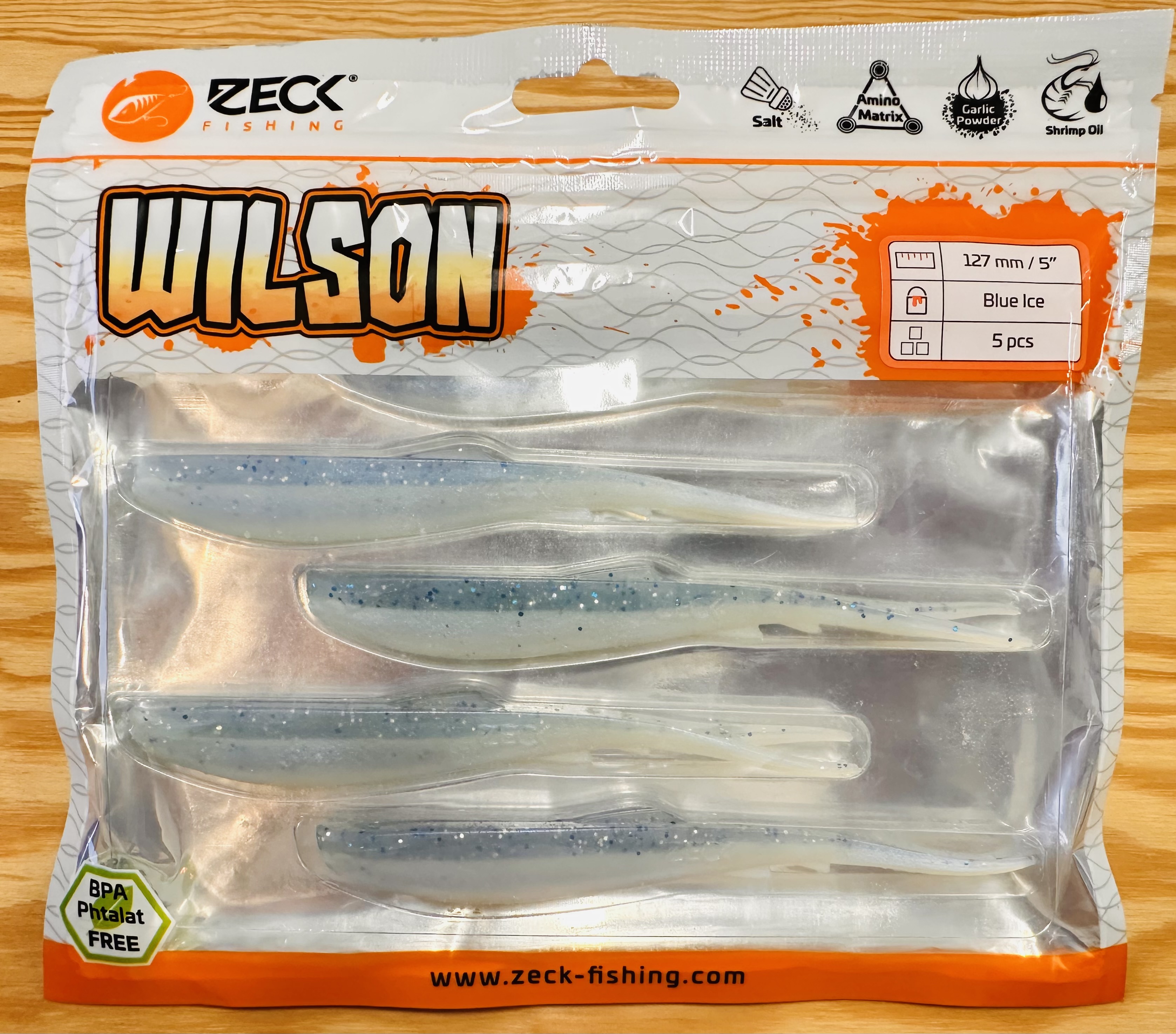 ZECK GUMOVÉ NÁSTRAHY WILSON 5" / BLUE ICE / 12,7 cm / 5 ks