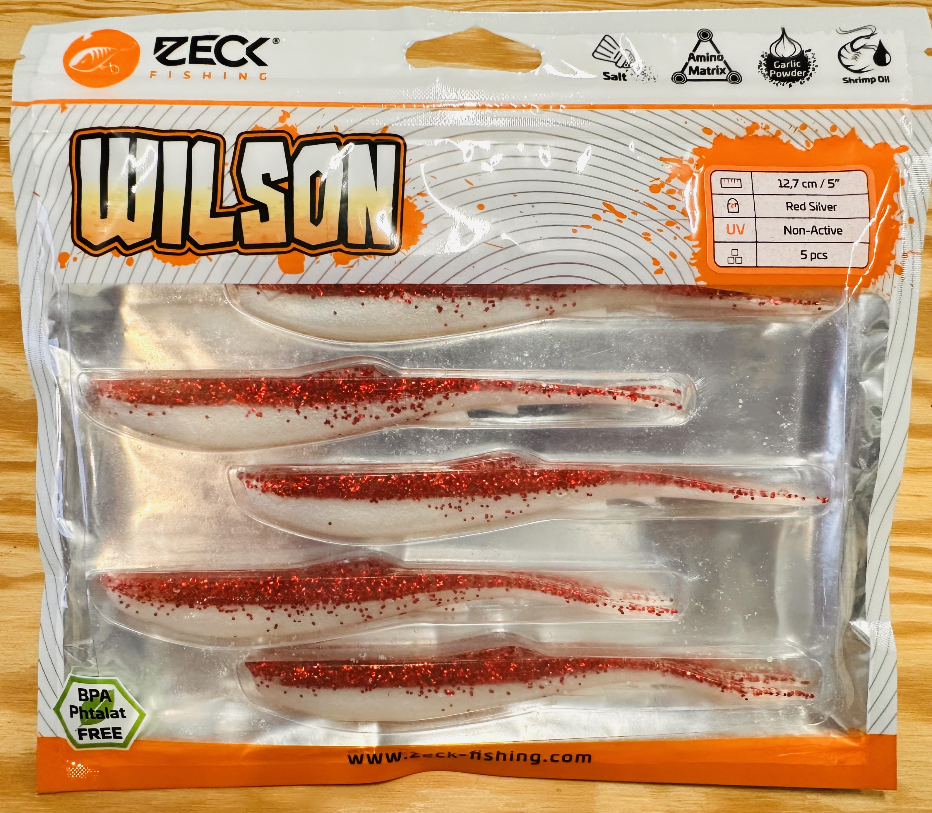 ZECK GUMOVÉ NÁSTRAHY WILSON 5" / RED SILVER / 12,7 cm / 5 ks