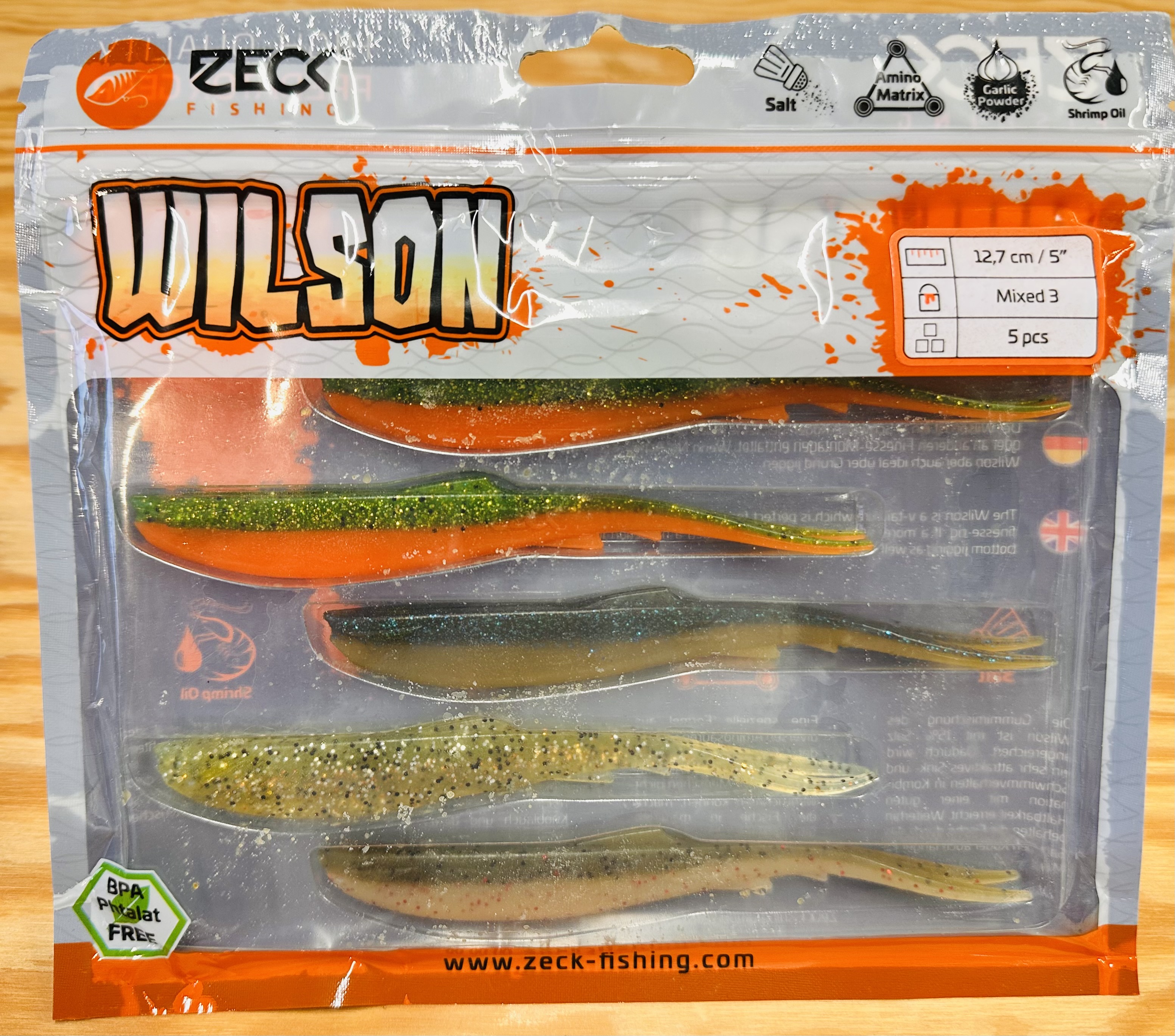 ZECK GUMOVÉ NÁSTRAHY WILSON 5" / MIXED 3 / 12,7 cm / 5 ks