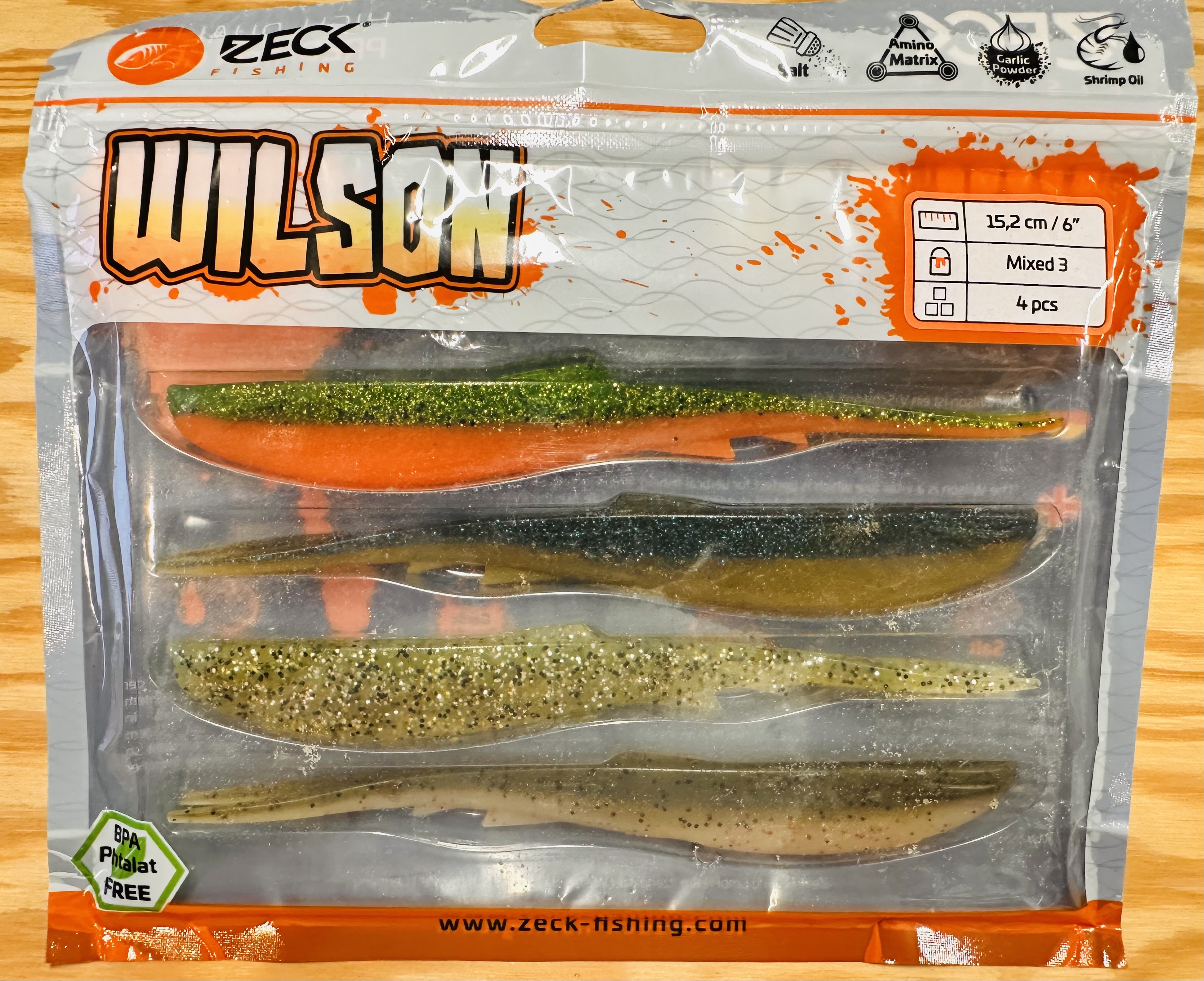 ZECK GUMOVÉ NÁSTRAHY WILSON 6" / MIXED 3 / 15,2 cm / 4 ks