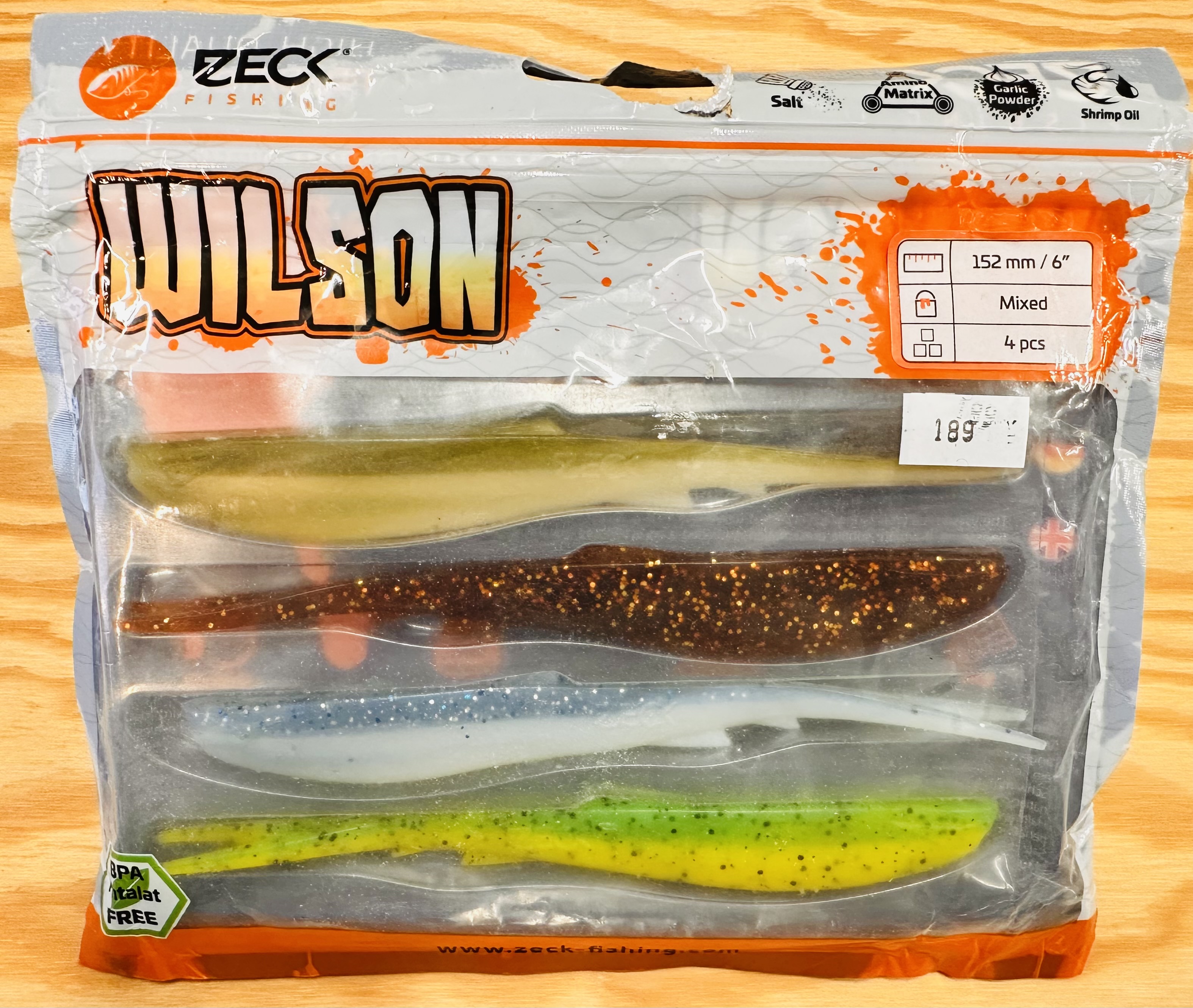 ZECK GUMOVÉ NÁSTRAHY WILSON 6" / MIXED / 15,2 cm / 4 ks