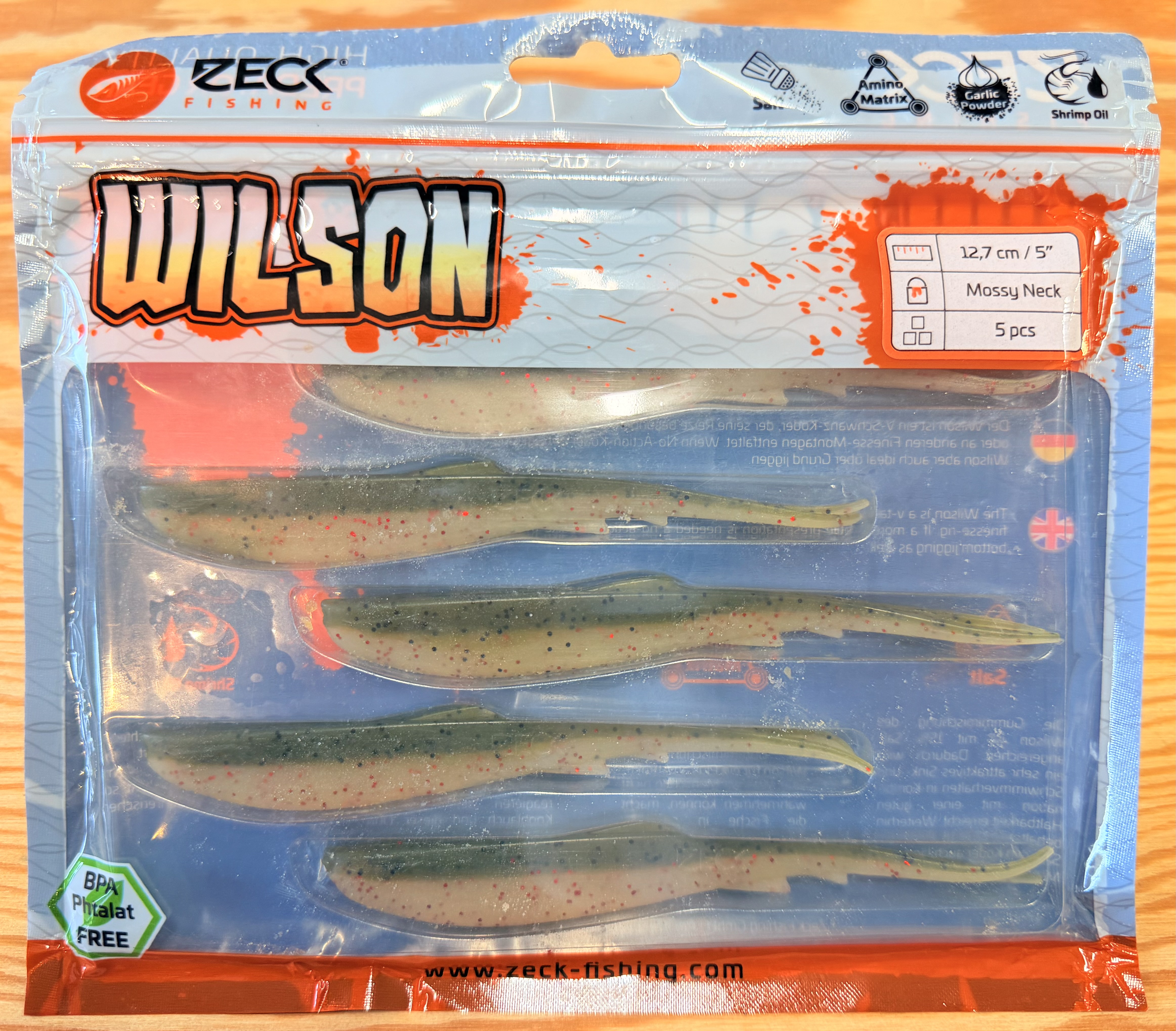 ZECK GUMOVÉ NÁSTRAHY WILSON 5" / MOOSY NECK / 12,7 cm / 5 ks
