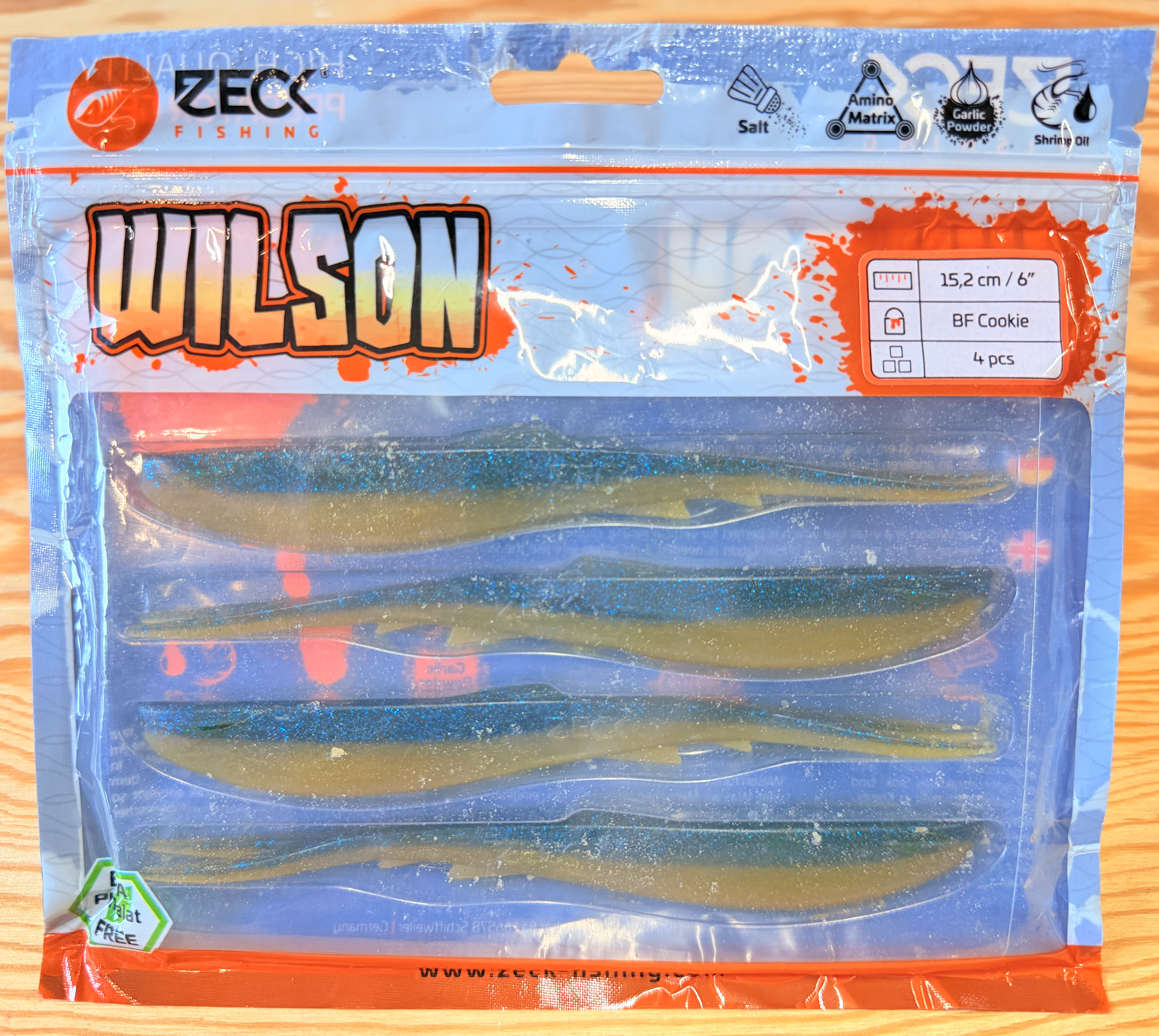 ZECK GUMOVÉ NÁSTRAHY WILSON 6" / BF COOKIE / 15,2 cm / 4 ks