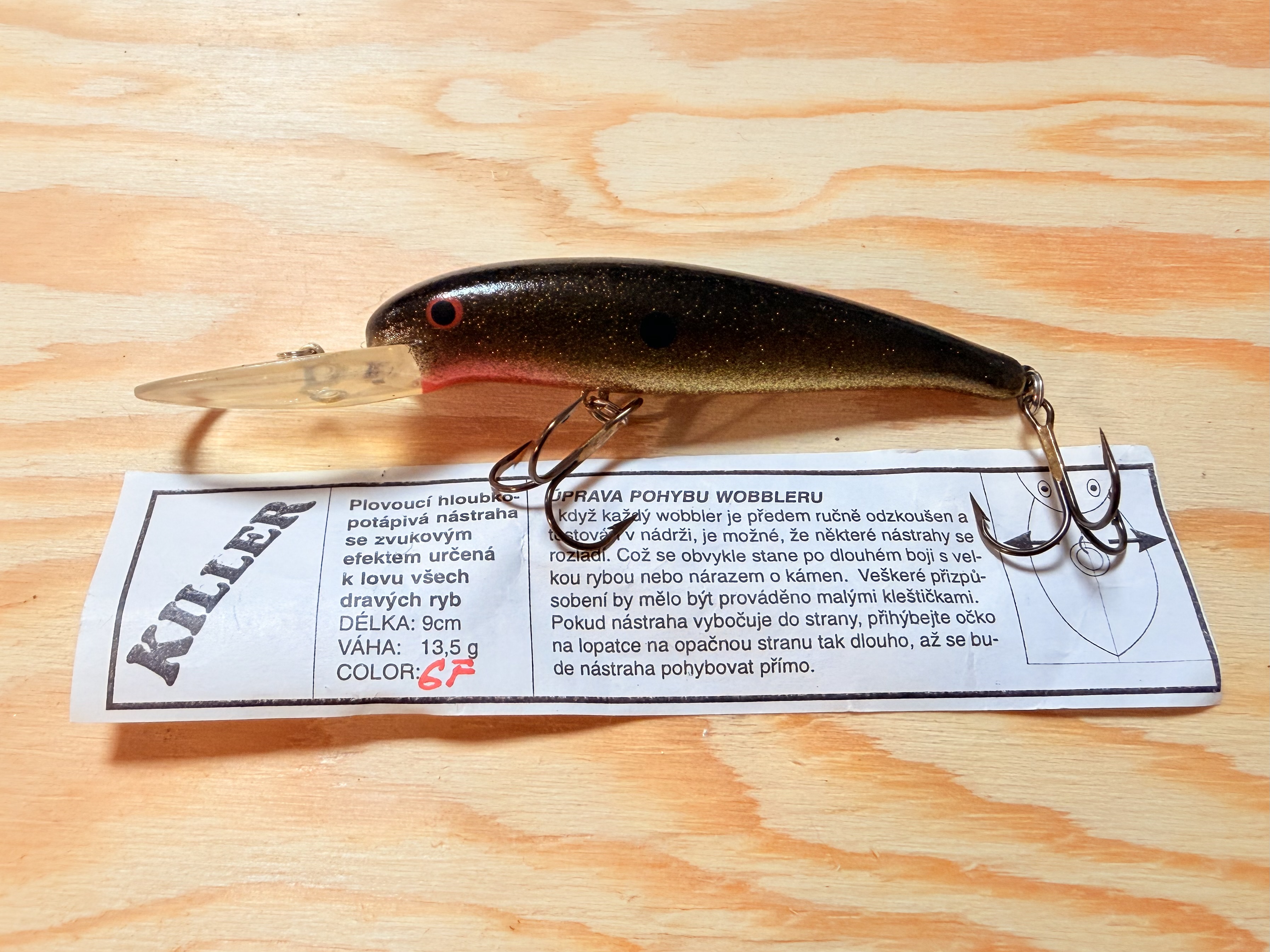 WOBLER KILLER 6F / 9 cm / 13,5 g 
