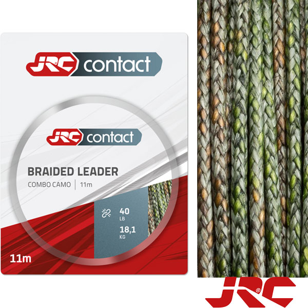 Šoková Šňůra JRC Braided Leader Combo Camo 11m Nosonost 40lb / 18,1 Kg