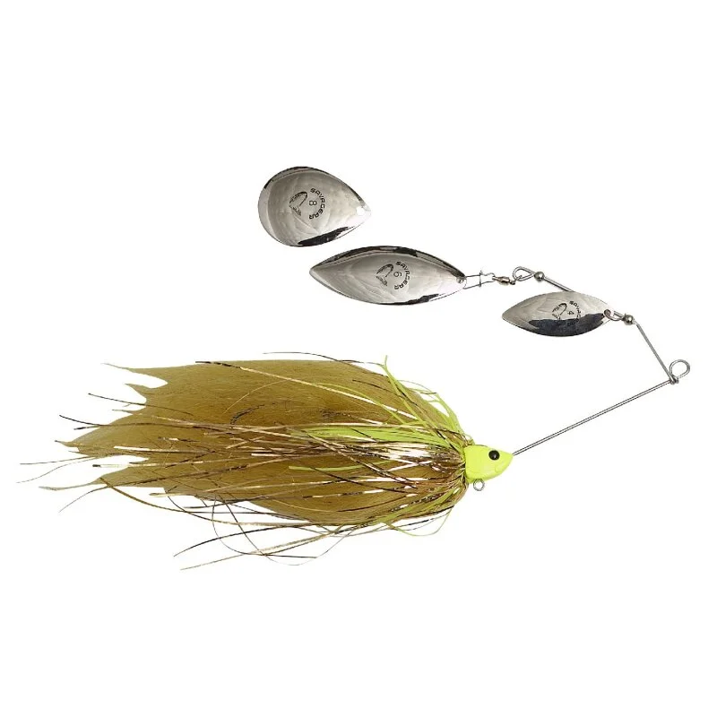 NÁSTRAHA TŘPYTKA SAVAGE GEAR MEGA SPINNERBAIT DA BUSH CHARTREUSE YELLOW / 21 cm / 55 g 