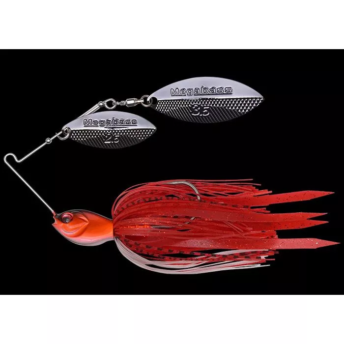 NÁSTRAHA TŘPYTKA MEGABASS SPINNERBAIT SV-3 FIRE RED 10,5 G 