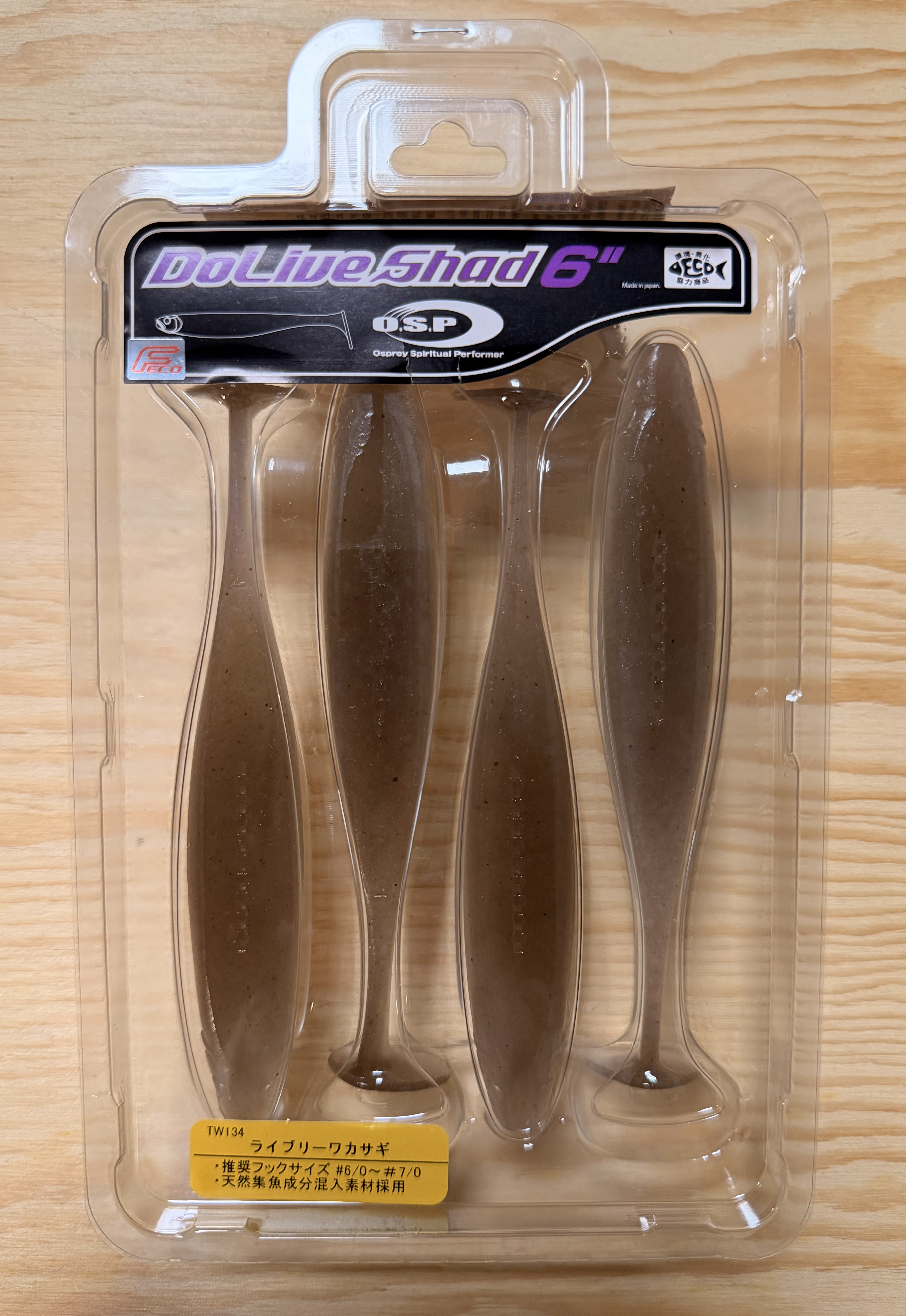 Gumové nástrahy O.S.P Do Live Shad 6" 15,2cm / (4ks) / TW 134 Lively Wakasagi
