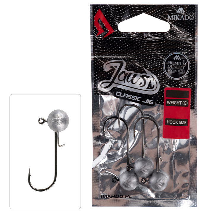 JIGOVÉ HLAVIČKY MIKADO JAWS CLASSIC 10g / #1/0 / 3ks