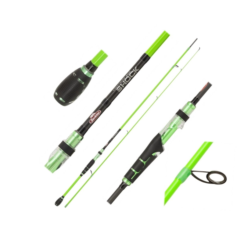 BERKLEY - Přívlačový prut Lighting Shock Green Spin H / 2,4 m / 30-60 g