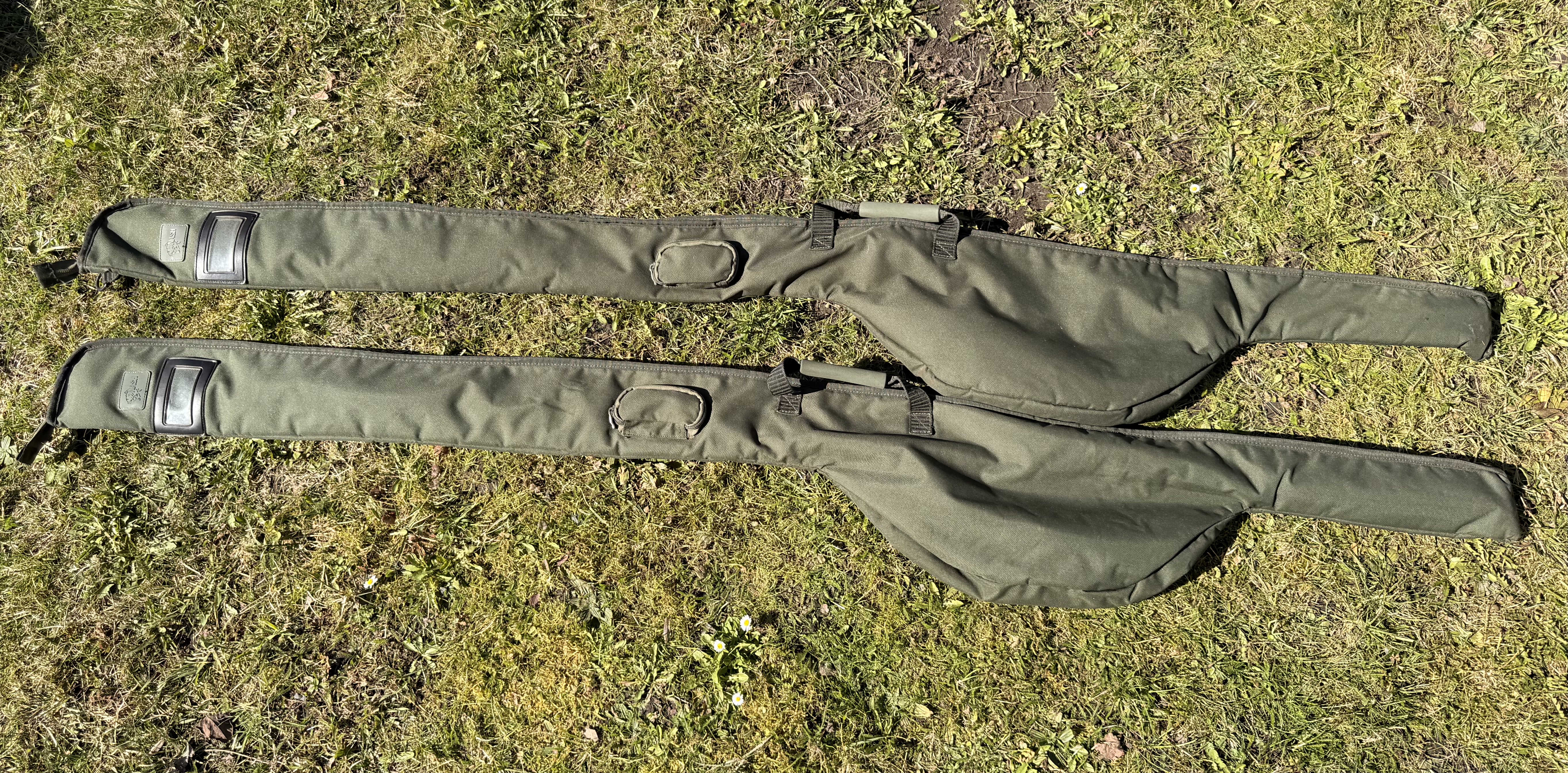 2 POUZDRA NA KAPROVÉ PRUTY - NASH 190 CM 