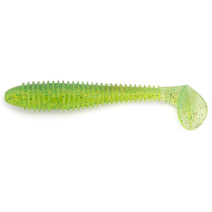Keitech: Gumová nástraha Swing Impact FAT 3,8" 9,6cm 8,5g Lime Chartreuse 6ks