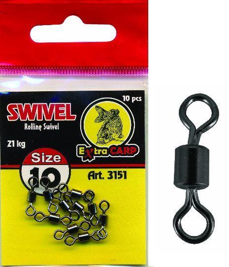EXTRA CARP SWIVEL OBRATLÍK 3205 VEL. 20 / 10 ks