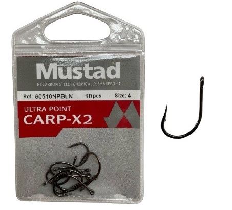 HÁČKY MUSTAD ULTRA POINT CARP-X2 60510NPBLN bal. 10ks vel. 8