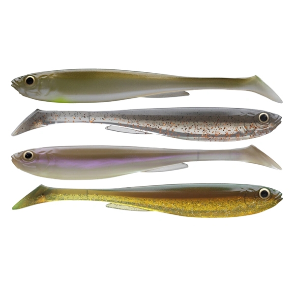 SADA GUMOVÝCH NÁSTRAH DAIWA PROREX SLIM SHADY NATURE SET  13,5 CM / 4 KS