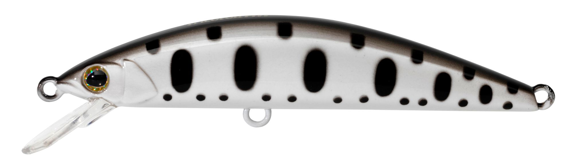 Wobler Illex Tricoroll 67 HW 67mm HW Fast Sinking White & Black Yamame