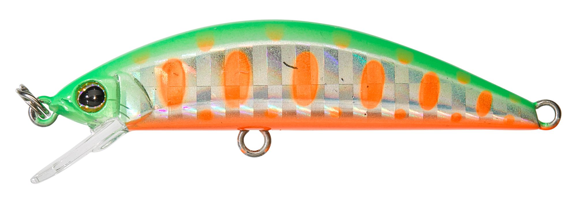 Wobler Illex Tricoroll 55 HW 55mm HW Fast Sinking Green Orange Yamame