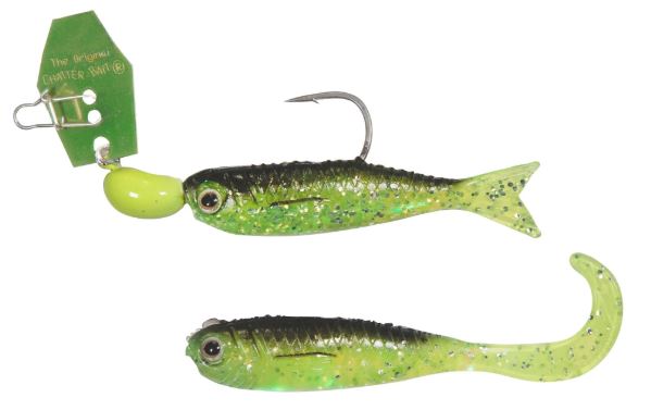 Z-Man Chatterbait ChatterBait Flashback Mini 3,5g 4cm Chartreuse / Rainbow