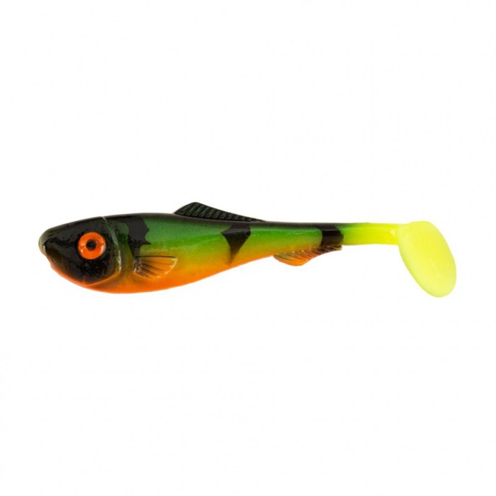 GUMOVÉ NÁSTRAHY ABU GARCIA BEAST PERCH SHAD 5 KS -  FIRE TIGER / 8 cm / 5 g