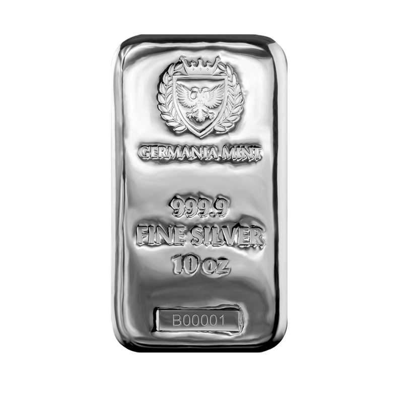 Stříbrný slitek 10 oz Germania Mint