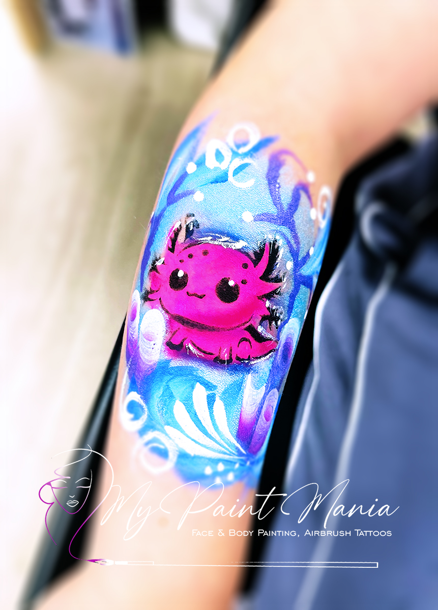 Shimmer the sparkly axolotl