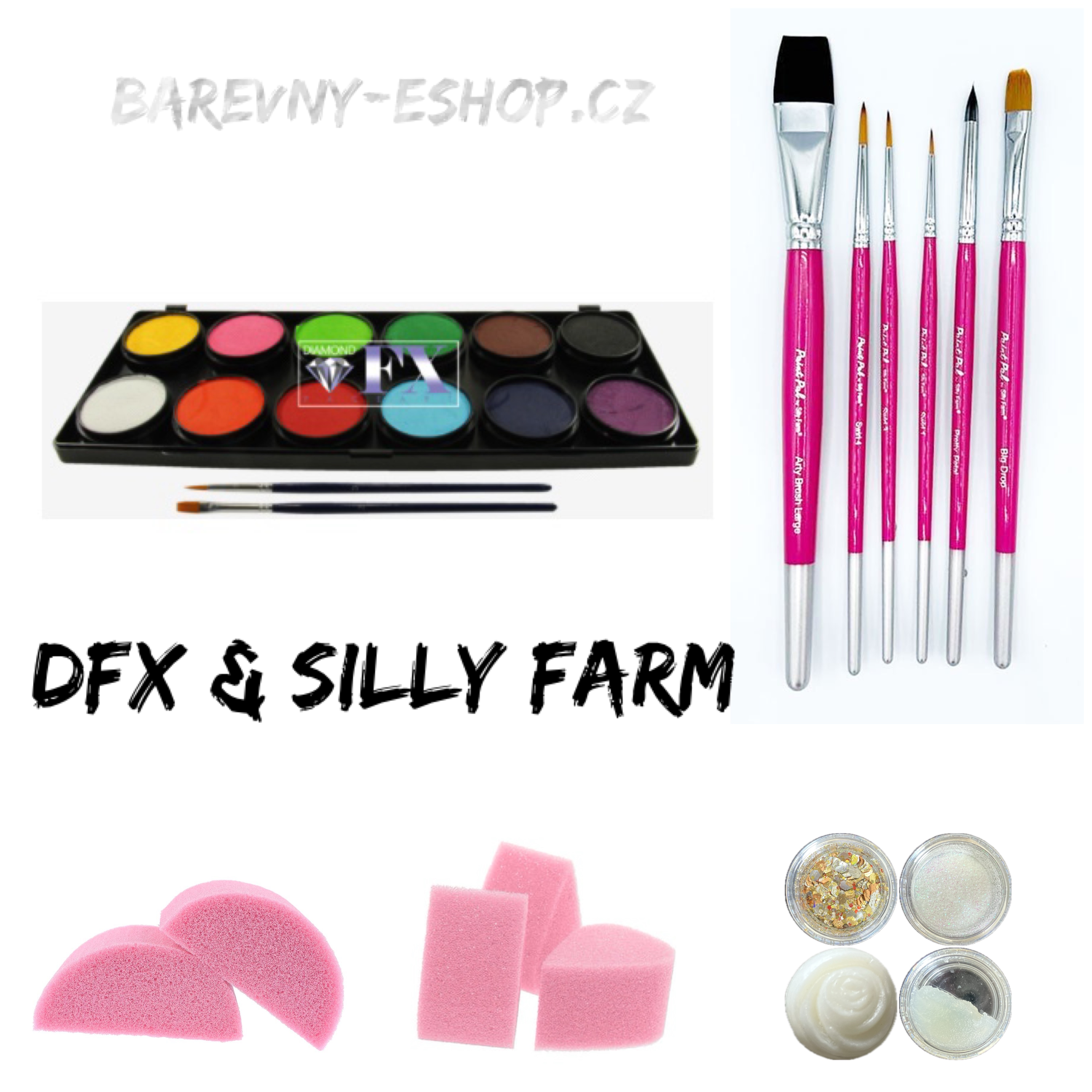 DFX & Silly Farm sada barev a štětců