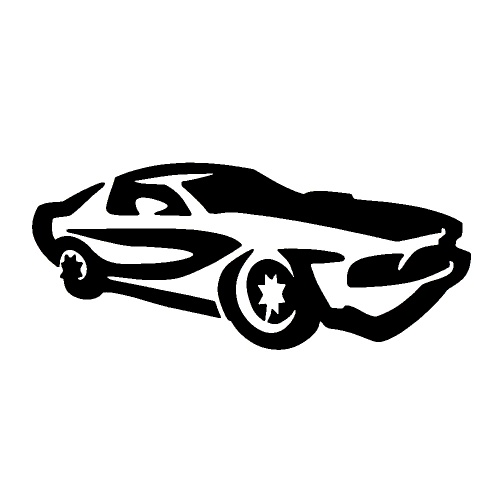 Race Car - tetovací šablonka