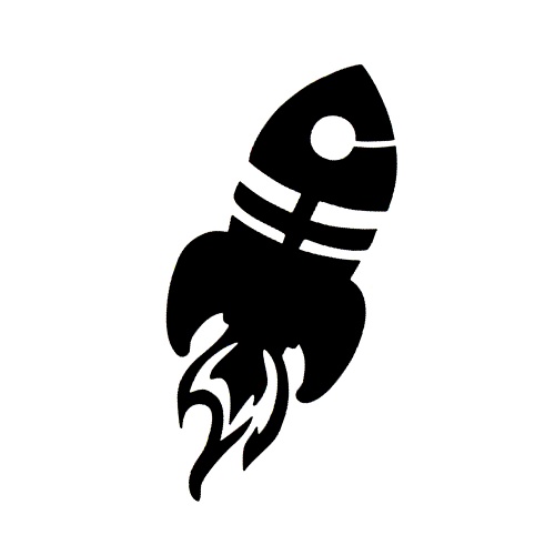 Rocket - tetovací šablonka