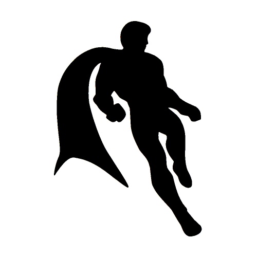 Boy Superhero - tetovací šablonka