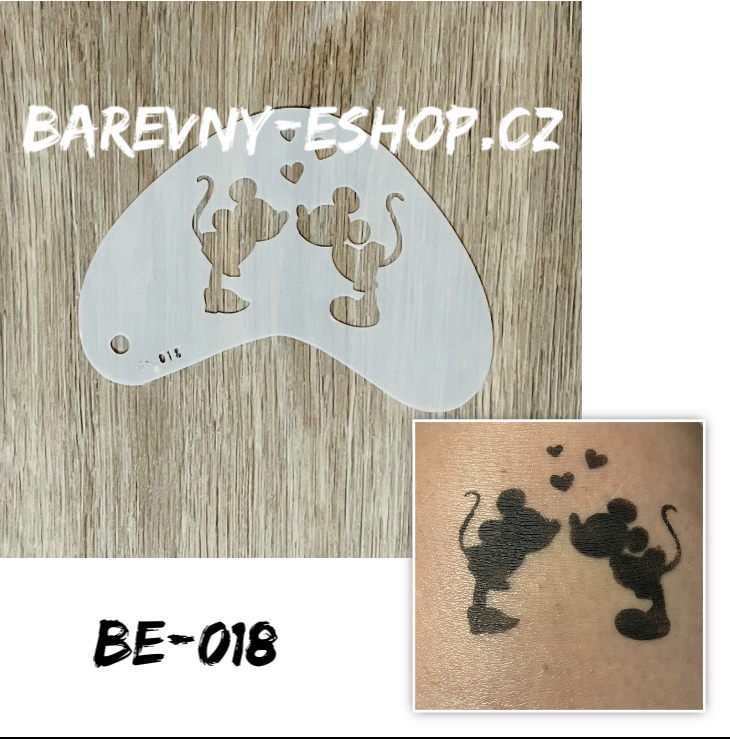 šablona Mickey a Minnie
