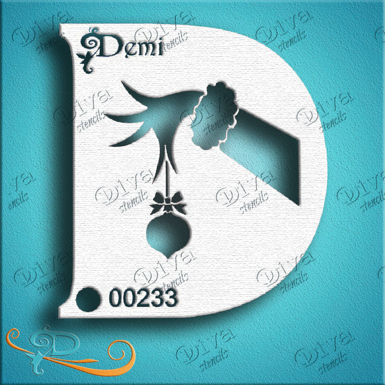 Demi Grinch Arm D0233  Diva Stencil