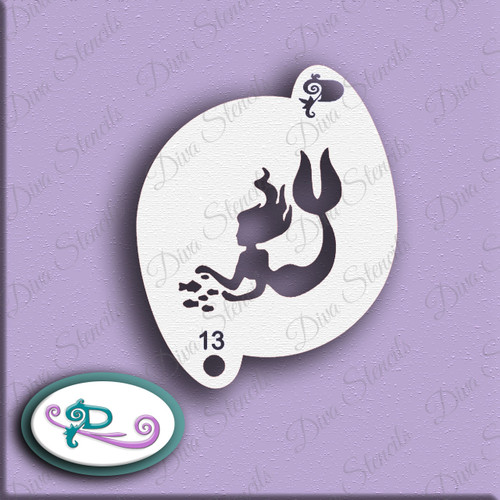 Mermaid #2 Diva Stencil