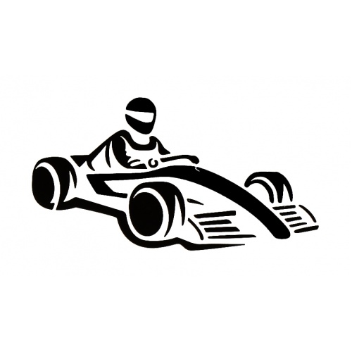 F1 Race Car - tetovací šablonka