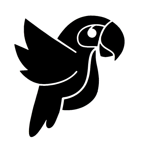 Parrot - tetovací šablonka