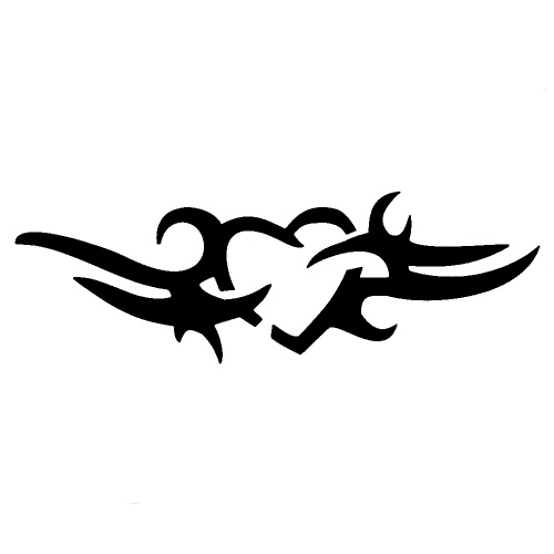 Tribal Heart - tetovací šablonka