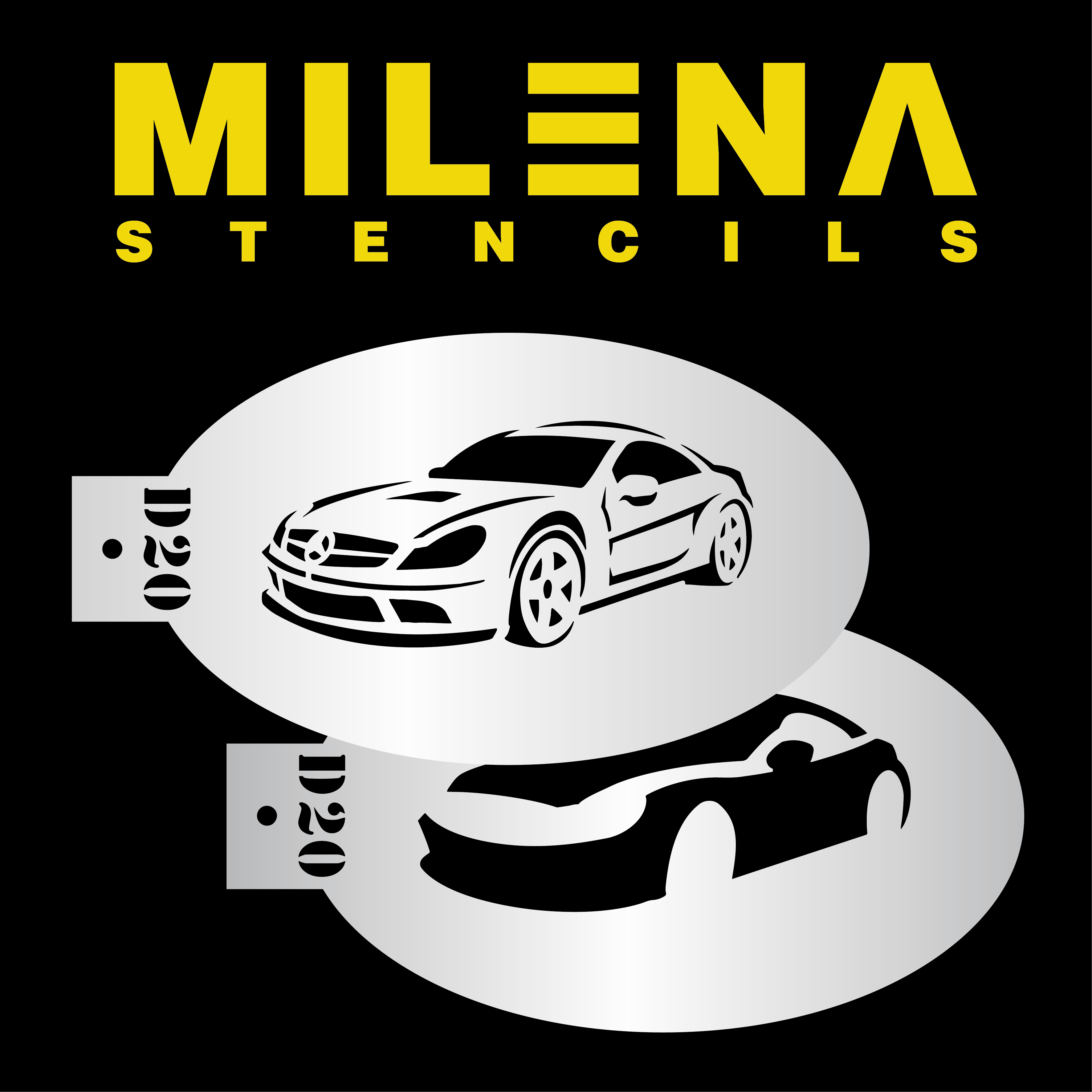 Milena Sports Car D20 dvoufázová šablona