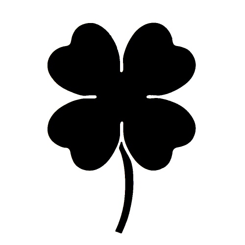4 leaf Clover - tetovací šablonka