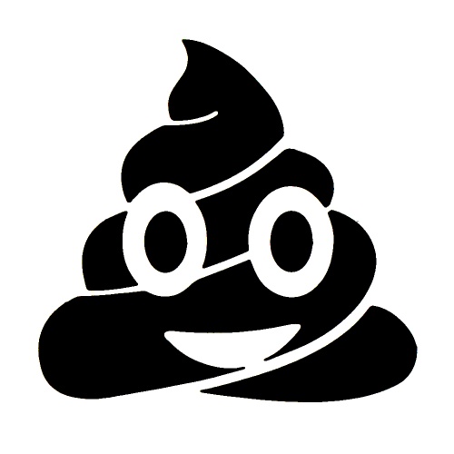 Poop Emoji - tetovací šablonka