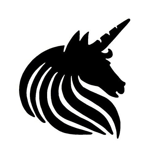 Mythical Unicorn - tetovací šablonka