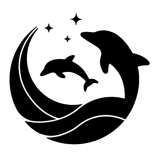 Cute Dolphins - tetovací šablonka
